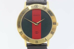 【ト足】CE790CAA4P グッチ GUCCI シェリーライン 文字盤 腕時計 クオーツ メンズ