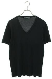 ドルチェアンドガッバーナ DOLCE & GABBANA サイズ:44 VネックコットンTシャツ 中古 BS99