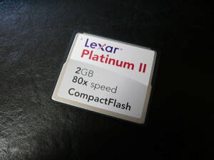 動作保証！Lexar Platinum Ⅱ CFカード 2GB　①