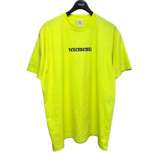 ヴェトモン VETEMENTS　 ロゴプリントバーコードパッチTシャツ 商品番号：8071000127075-071S-TM