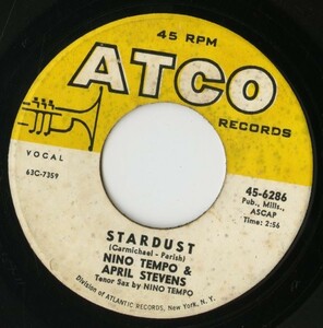 【ロック 7インチ】Nino Tempo & April Stevens - Stardust [45-6286]