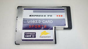 【ExpressCard54】 USB3.0×3ポート増設カード