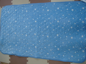 ベビー布団用 敷きパッド パッドシーツ 70×120 お昼寝布団 秋冬用 暖かい アカチャンホンポ 青色 星柄