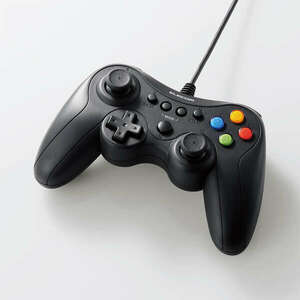 有線13ボタンゲームパッド FPS特化仕様 メカニカルトリガーとスティックカスタマイズ対応 クロス配置(Xbox系配置)タイプ: JC-GP30XBK