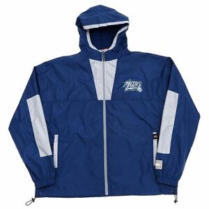 D0503SJ4 未使用品 24SS Mitchell&Ness/フィラデルフィア76ers ジャケット 【サイズ：L】 ネイビー NBA ミッチェルアンドネス 