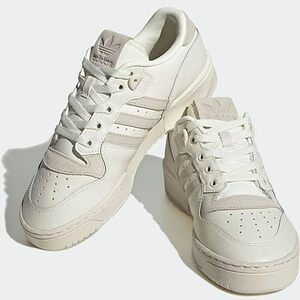 アディダス オリジナルス 27.5cm US 10.5 ライバルリー ロー W ホワイト グレー adidas Originals RIVALRY LOW W 天然皮革