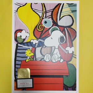 DEATH NYC 世界限定100枚 アートポスター　スヌーピー　SNOOPY　Picasso　ピカソ　ジョアン　ミロ　MIRO　ウッドストック　トム エバハート