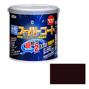 多用途 水性スーパーコート アサヒペン 塗料・オイル 水性塗料1 0.7L コゲチャ