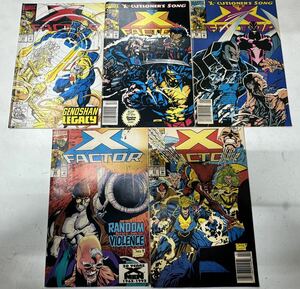 a0416-17.アメコミ X-FACTOR 5冊 エックスファクター MARVEL マーベル American COMICS 当時物 レア Collection