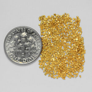 金ナゲットアラスカ鉱脈金塊ゴールド　砂金粒 0.9601g