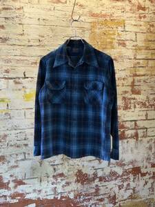 70s PENDLETON PLAID BOARD SHIRT WOOL SHIRT ヴィンテージ ビンテージ ペンドルトン ボードシャツ ウールシャツ チェックシャツ60s