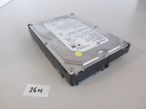 中古 3.5インチ ハードディスク S-ATA Seagate 320GB ST3320820AS　CrystalDiskInfo 注意 基準値を変更後 正常 現状品 26H