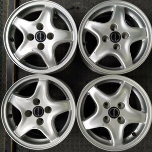 管理番号：Ｗ2-237【4本価額】【14×5.5J 4x100 ET+45 ハブ54】SPEED LINE SUZUKI純正・カルタス・イタリア製・直接引取可能