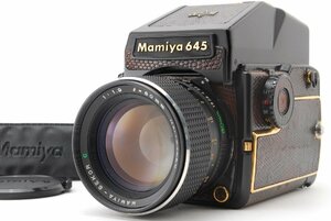 Mamiya マミヤ 中判カメラ M645 1000S ゴールド + MAMIYA-SEKOR C 80mm F1.9 (880-w996)