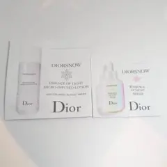 Dior スキンケア 試供品 サンプル スノーエッセンス 化粧水 美容液