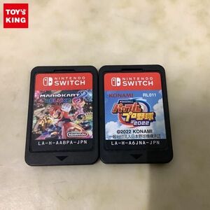 1円〜 箱無 Nintendo Switch マリオカート8 デラックス、パワフルプロ野球2022