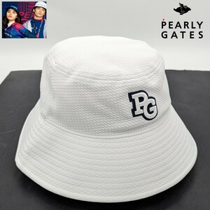 ★新品正規品最新作モデル PEARLYGATES/パーリーゲイツ PGロゴハット (UNISEX) 超入手困難！