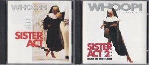 ★CD SISTER ACT 1+2 天使にラブソングを1+2 オリジナルサウンドトラック *ウーピー・ゴールドバーグ映画サントラ/ゴスペル 2枚セット