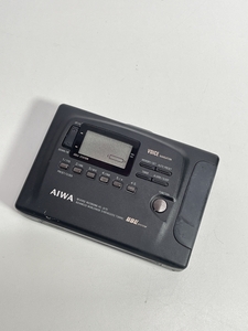 ● コレクター必見 希少 レトロ AIWA アイワ カセットプレーヤー HS-JX70 ブラック 黒 カセット プレーヤー ジャンク品 コレクション ma497