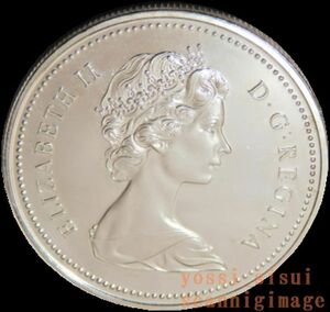未使用 極美品 1973年 イギリス エリザベスⅡ世 女王 カナダ 王立カナダ 騎馬警察 発足100周年 銀製 1ドル 記念銀貨 貨幣 メダル コイン