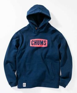 CHUMS Logo Pull Over Parka チャムス パーカー CH00-1114-N011-06 XL Navy USED