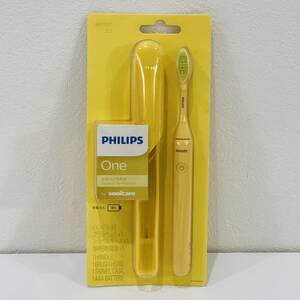 ●未使用 フィリップス HY1100 乾電池式 電動歯ブラシ PHILIPS イエロー sonicare One 旅行 携帯 持ち運び S2746