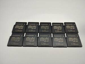 10枚セット　128MB　メガバイト　Panasonic　miniSDカード　メモリーカード　ミニSDカード