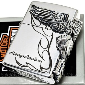 zippo☆日本限定：ハーレーダビッドソン☆サイドメタルSS☆ジッポ ライター