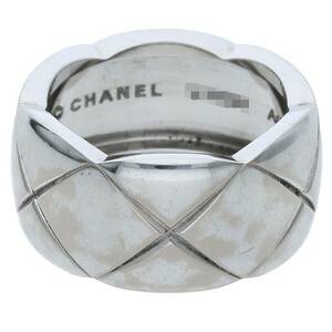 シャネル CHANEL ココクラッシュ ラージ サイズ:14.5号 K18WGリング 中古 GZ11