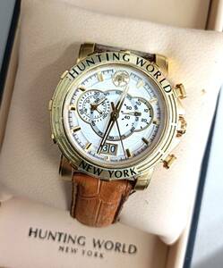 【HUNTING WORLD】ハンティングワールド 腕時計 イリス クロノ HW913 クォーツ
