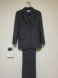 【美品】VieVieVie スーツ 上下セット ダークグレー レディーススーツ 格安 リクルートスーツ suit