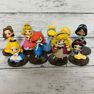 【現状品】Qposket petit プリンセス 9体セット フィギュア ディズニー Disney キューポスケット シンデレラ ベル アリエル ラプンツェル