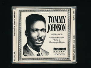 ☆TOMMY JOHNSON☆COMPLETE RECORDED WORKS IN CHRONOLOGICAL ORDER (1928-1929)☆1990年☆DOCUMENT RECORDS DOCD-5001☆