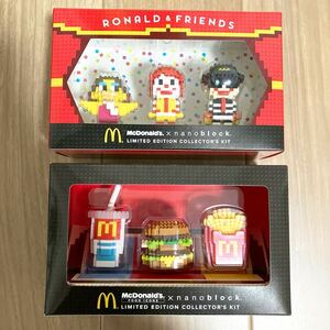 レア 即決 新品 マクドナルド × ナノブロック 45th Anniversary LIMITED EDTION 2種セット McDonald
