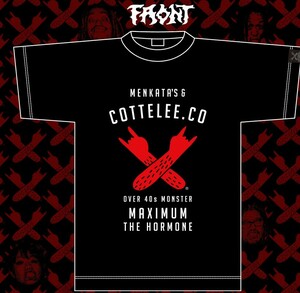 forties monster (40代の怪物)Tshirt [Bitch Black] Tシャツ XLサイズ ブラック maximum the hormone　マキシマムザホルモン