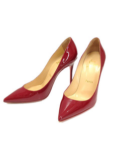 クリスチャンルブタン Christian louboutin パンプス デコルテ 36 Decollete 554 100 PATENT CARMIN レッド 赤 ポインテッドトゥ