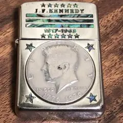 希少 04 ZIPPO アーマーケース アメリカ建国200周年記念 ケネディ