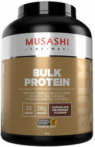 MUSASHI（ムサシ）バルク マスゲイン プロテイン ブレンド 2kg チョコレート ミルクシェイク / MASS GAINERS