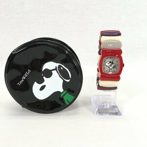 〇中古品〇Time Will Tell タイムウィルテル スヌーピ 限定モデル クオーツ バングル腕時計