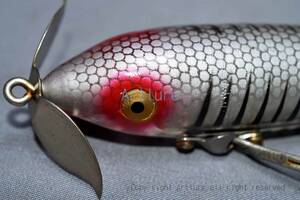 希少金目でへこみ目　HEDDON WOUNDED SPOOK VINTAGE LURE 