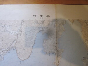 古地図　竹生島　　５万分の1地形図　　◆　昭和５６年　◆　福井県　滋賀県