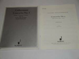 即決 洋書 ゴルターマン/Goltermann Concerto No.5 violoncelle and piano チェロ楽譜
