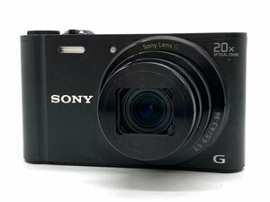 【E457】SONY ソニー サイバーショット コンパクトデジタルカメラ(DSC-WX300)1820万画素 バッテリー付き ブラック b