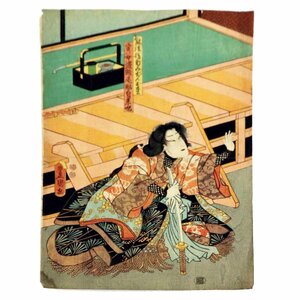 浮世絵・歌川豊国・美人画・女盗賊・自来也・No.200201-19・梱包サイズ60