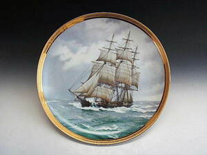帆船 SOVEREGN OF THE SEA号 飾り絵皿 フランクリンミント製 ◆ ビンテージ ジャパン