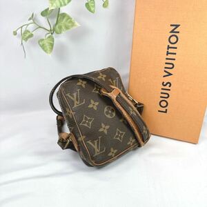 1円 LOUIS VUITTON ルイヴィトン ショルダー 斜めがけバッグ モノグラム ミニダヌーブ M45268 ミニバッグ