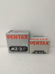 PENTAX フィルムカメラ MZ-3 QUARTZ DATE SILVER レンズ(ズーム) FA28-70 F4 AL 2個セット ジャンク品