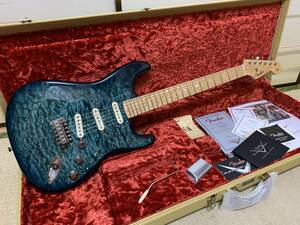 【値引き！5月18日まで！】 Fender Custom Shop MBS Custom QMT Stratocaster NOS Trans Blue Burst by Dale Wilson 2013年製