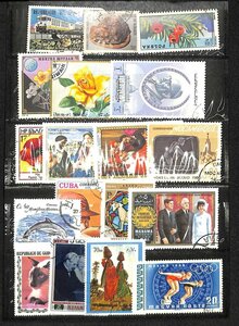 海外切手◆キューバ　メキシコ　モスクワ　ケネディ他　スタンプ　切手　18点【QQ092716】