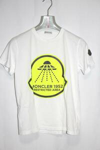 【国内正規品】Moncler/モンクレール UFOプリントTシャツ 白 サイズ：14/164cm 中古美品 